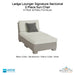 Ledge Lounger Signature Sectional 2 Piece Sun Chair In-Pool & Patio Furniture - Majestic Fountains