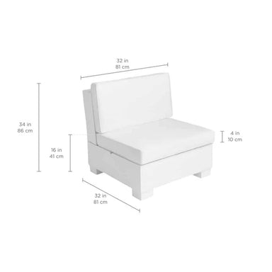 Ledge Lounger Signature Sectional 2 Piece Sun Chair In-Pool & Patio Furniture Size - Majestic Fountains