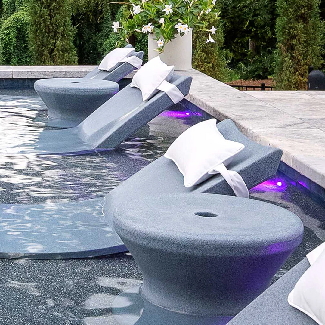 Ledge Lounger Signature Standard Side Table In-Pool & Patio Furniture - Majestic Fountains