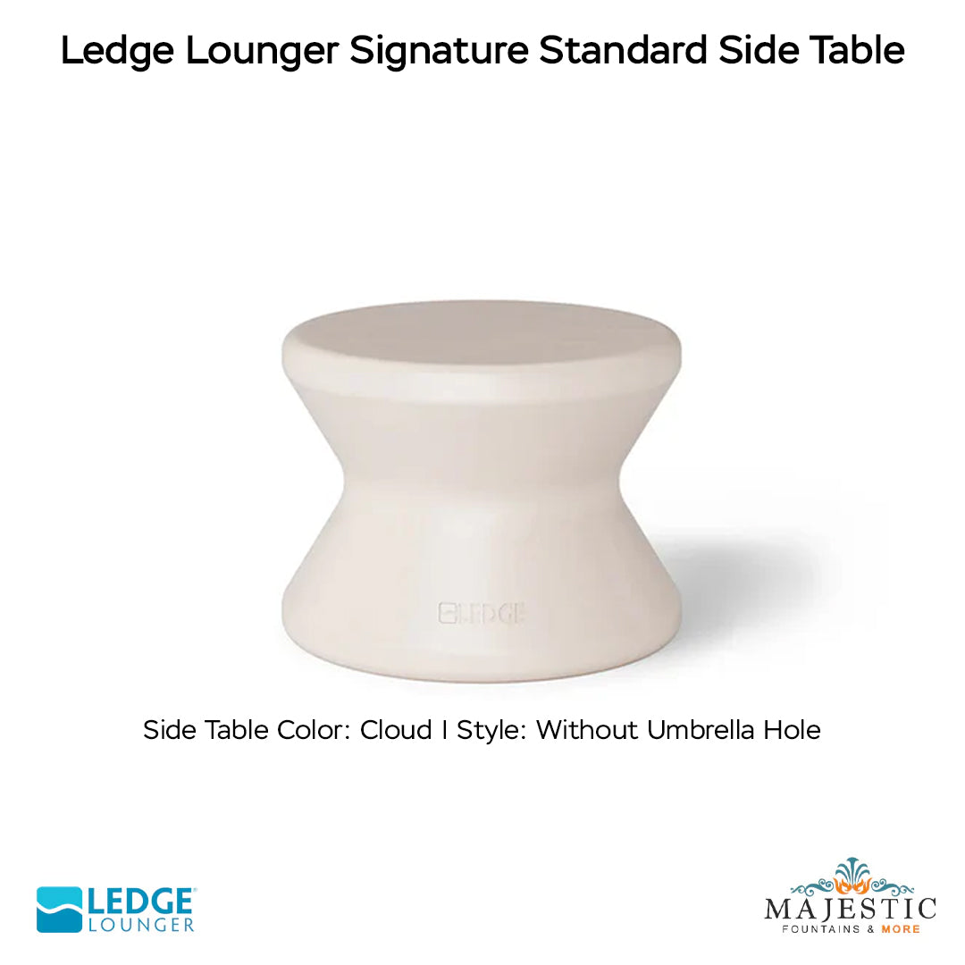 Ledge Lounger Signature Standard Side Table In-Pool & Patio Furniture - Majestic Fountains