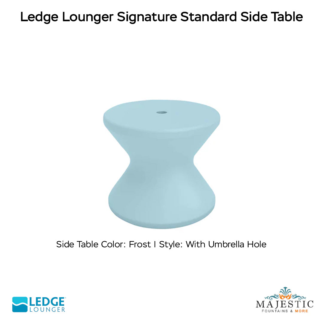 Ledge Lounger Signature Standard Side Table In-Pool & Patio Furniture - Majestic Fountains