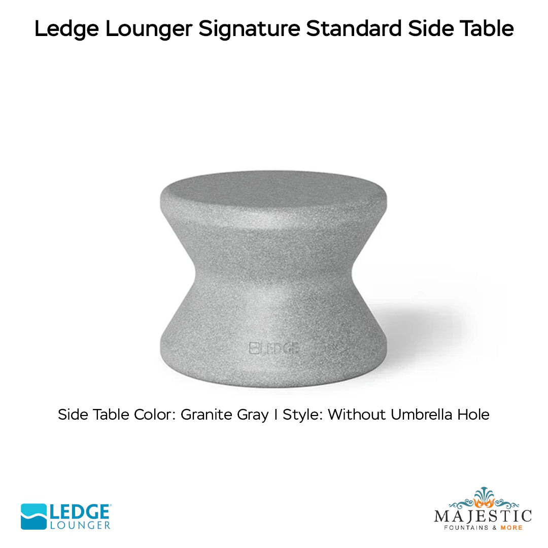 Ledge Lounger Signature Standard Side Table In-Pool & Patio Furniture - Majestic Fountains