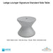 Ledge Lounger Signature Standard Side Table In-Pool & Patio Furniture - Majestic Fountains