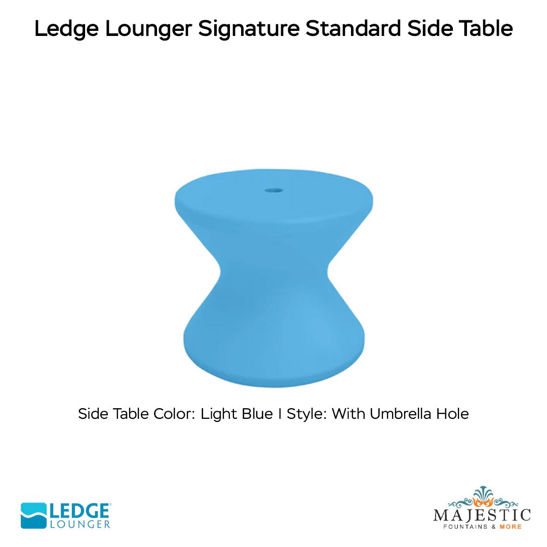 Ledge Lounger Signature Standard Side Table In-Pool & Patio Furniture - Majestic Fountains