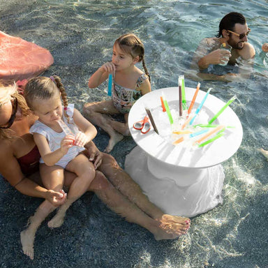 Ledge Lounger Signature Tall Ice Bin Side Table In-Pool & Patio Furniture - Majestic Fountains