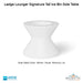 Ledge Lounger Signature Tall Ice Bin Side Table In-Pool & Patio Furniture - Majestic Fountains