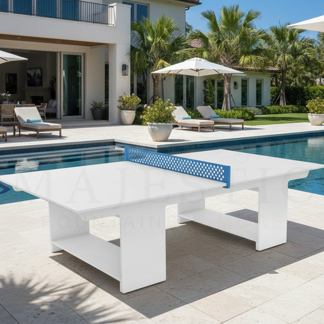 Ledge Lounger Table Tennis Set - Majestic Fountains