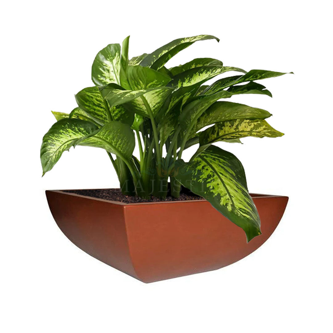 indoor square plant pots Legacy Low Square Planter — Majestic Fountains and More
