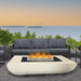 Legacy Rectangle Fire Table in GFRC Concrete by Archpot  - Majestic Fountains & More
