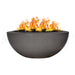 Legacy Round Fire Bowl in GFRC Concrete by Archpot - Majestic Fountains