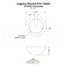 Legacy Round Fire Table - Majestic Fountains