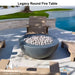 Legacy Round Fire Table in GFRC Concrete by Archpot - Majestic Fountains and More.