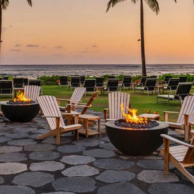 Legacy Round Fire Table in GFRC Concrete by Archpot - Majestic Fountains and More