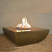 Legacy Square Fire Table in GFRC Concrete - Majestic Fountains and More