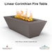 Linear Corinthian Fire Table - Majestic Fountains
