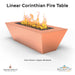Linear Corinthian Fire Table - Majestic Fountains