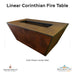 Linear Corinthian Fire Table - Majestic Fountains