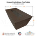 Linear Corinthian Fire Table  - Majestic Fountains