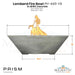 Lombard Fire Bowl PH-445-FB in GFRC Concrete - Majestic Fountains