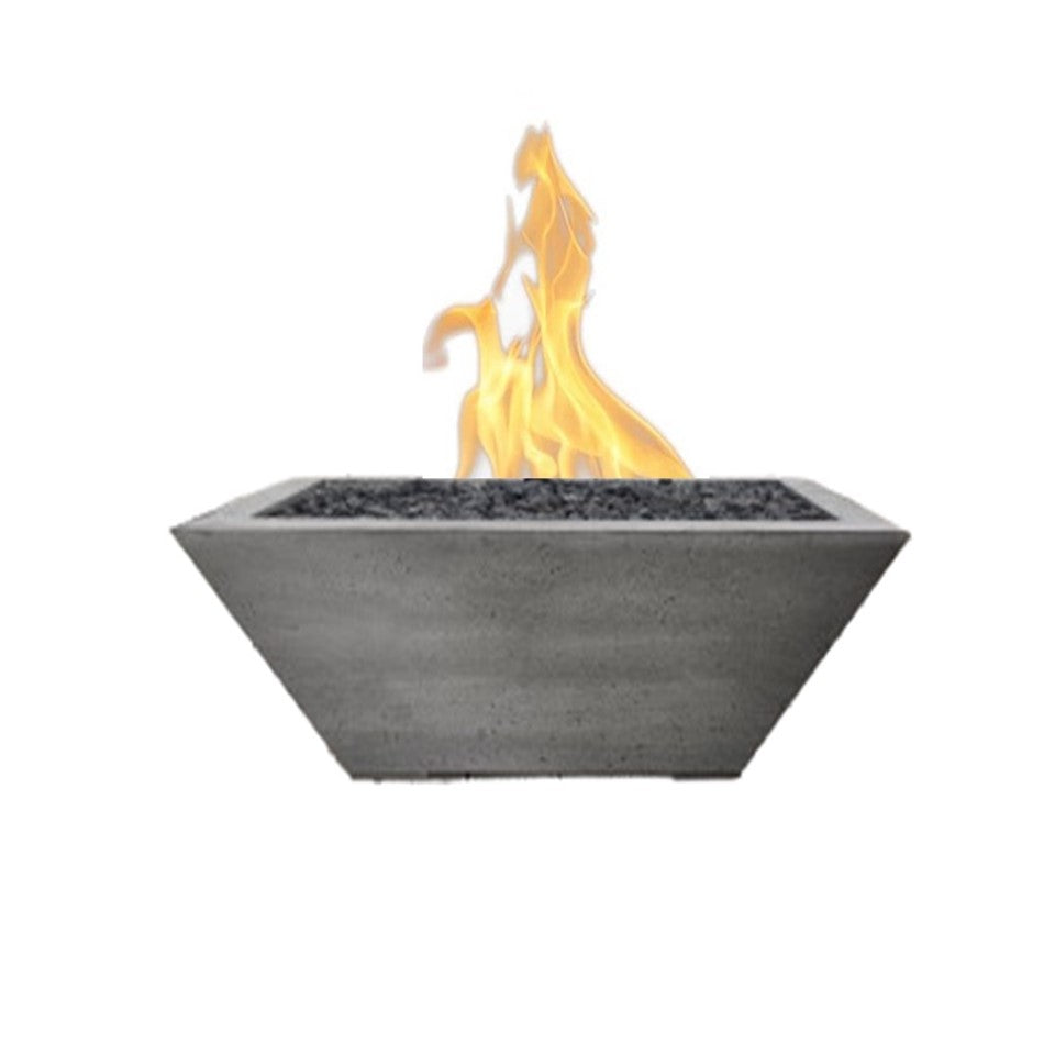 Lombard Tall Fire Bowl in GFRC Concrete by Prism Hardscapes - Majestic Fountains and More