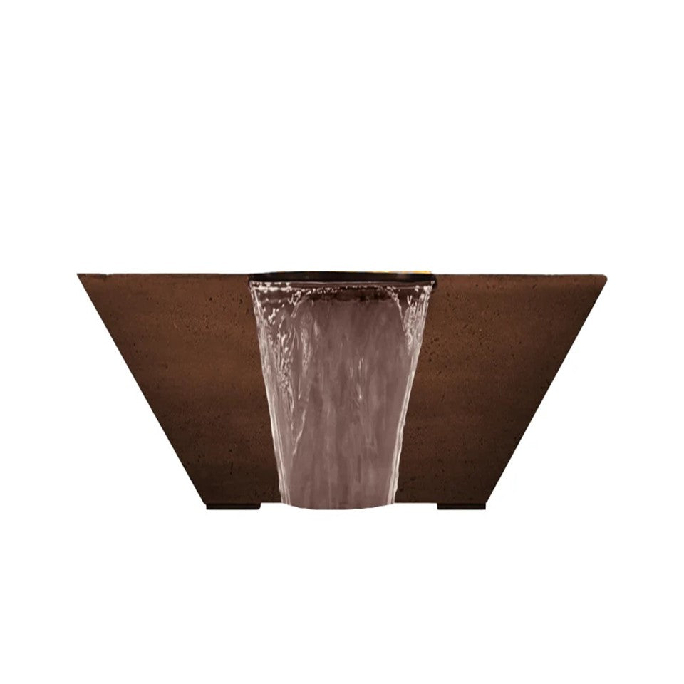 Lombard Tall Water Bowl in GFRC Concrete by Prism Hardscapes - Majestic Fountains and More