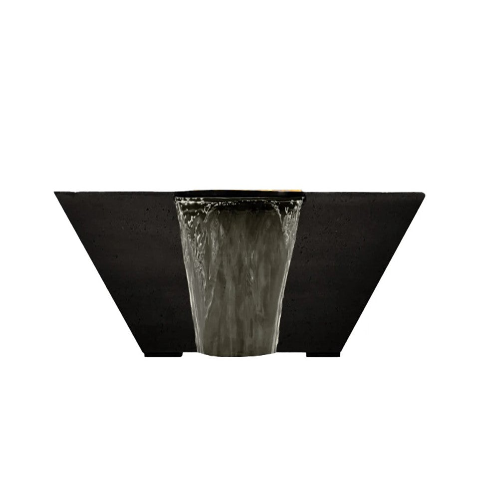 Lombard Tall Water Bowl in GFRC Concrete by Prism Hardscapes - Majestic Fountains and More