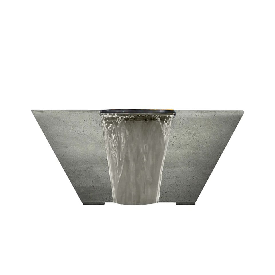 Lombard Tall Water Bowl in GFRC Concrete by Prism Hardscapes - Majestic Fountains and More