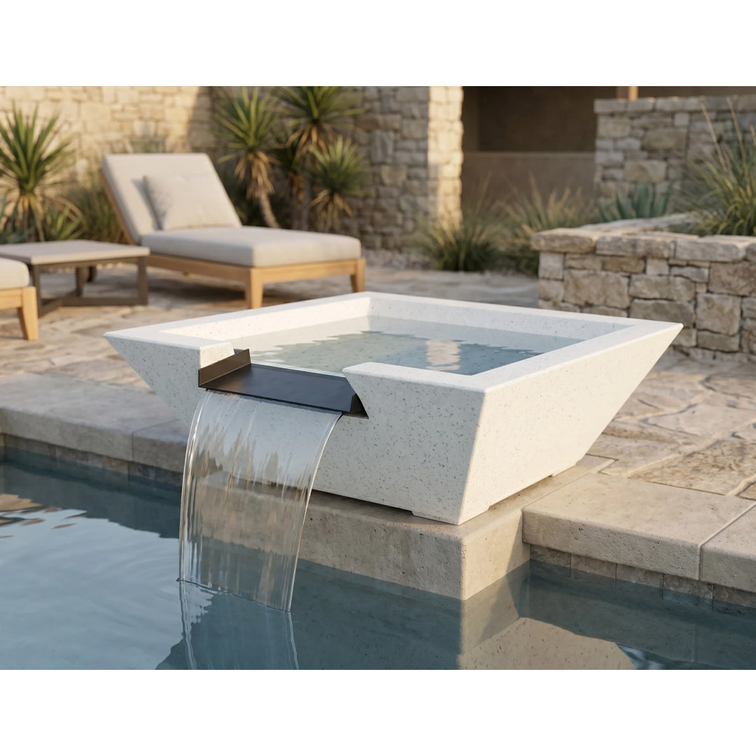 Lombard Tall Water Bowl PH-445-WBT in GFRC - Majestic Fountains