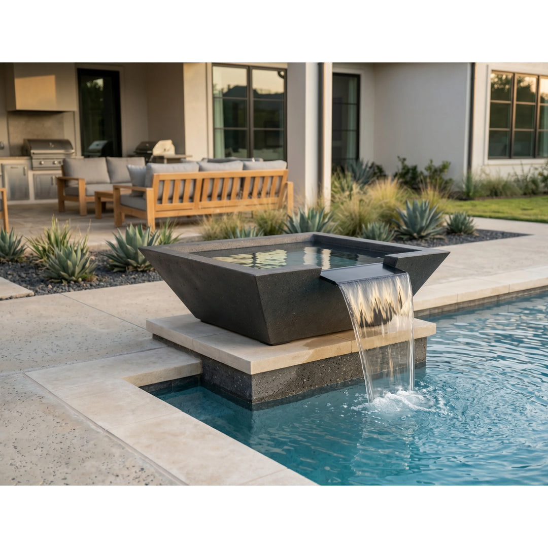 Lombard Tall Water Bowl PH-445-WBT in GFRC - Majestic Fountains