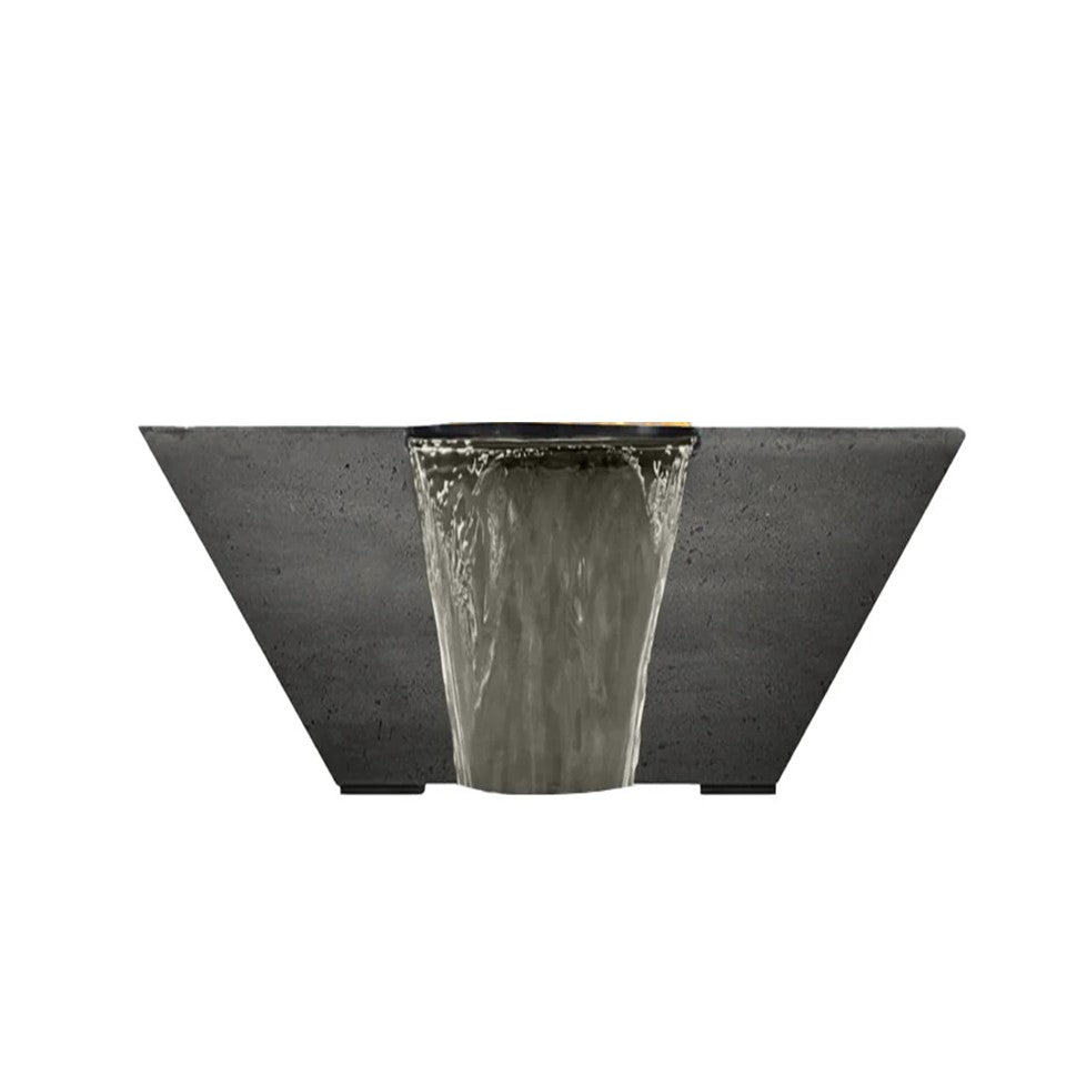 Lombard Tall Water Bowl in GFRC Concrete by Prism Hardscapes - Majestic Fountains and More