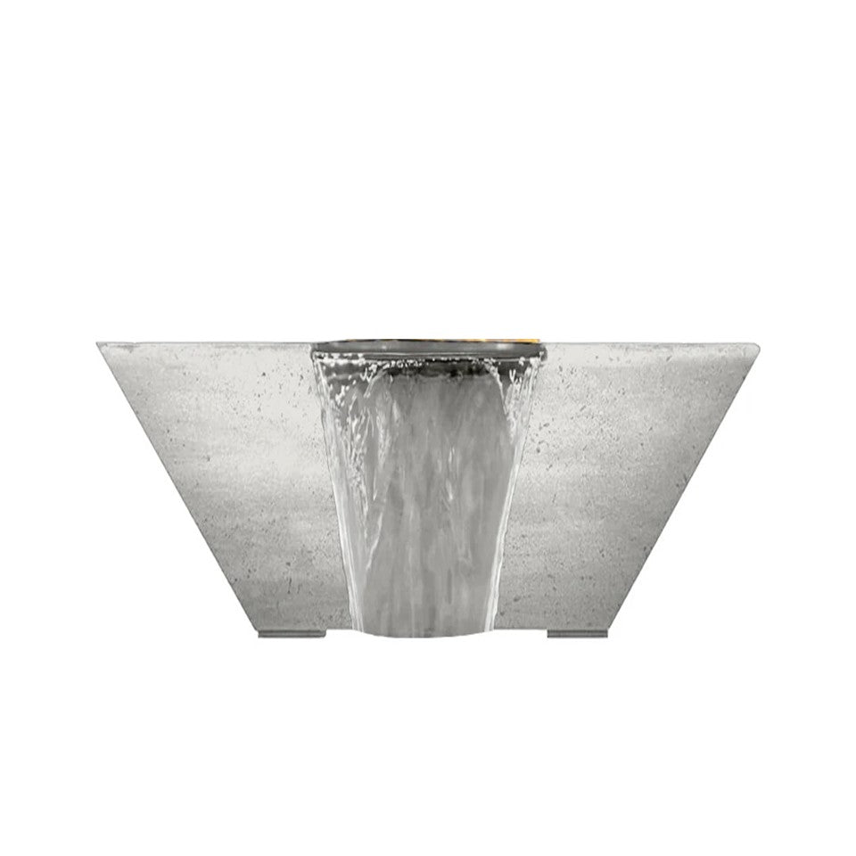 Lombard 16.5" Tall Water Bowl PH-445-WBT in GFRC Concrete by Prism Hardscapes