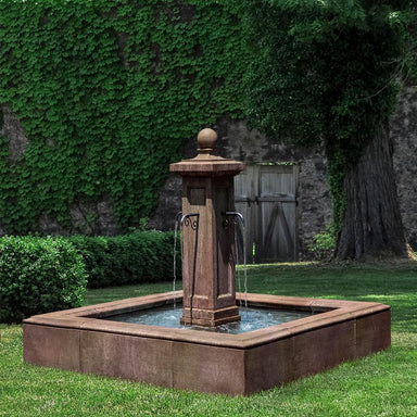 Luberon Estate Fountain in Cast Stone by Campania International FT-315 - Majestic Fountains