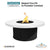 The Outdoor Plus Mabel Fire Pit in Powder Coated Steel - Majestic Fountains and More