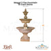 Maggi 3 Tier Fountain in Cast Stone - Fiore Stone AV114-FXL - Majestic Fountains