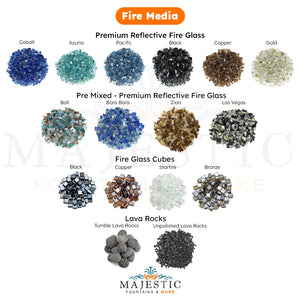 Majestic Fountains Fire Glass Option