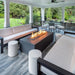 Manhattan Rectangle Fire Table in GFRC Concrete by Archpot - Majestic Fountains and More.