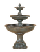 Mantova Concrete 3 Tier - Outdoor Courtyard Fountain - 1094 - Majestic Fountains.