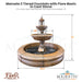 Marsala 3 Tiered Fountain with basin  in Cast Stone by Fiore Stone - AV113-F & AV113-FRB  - Majestic Fountains