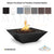 Maya Fire Bowl in Powder Coated Metal Size - Majestic Fountains