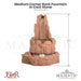 Medium Corner Rock Fountain in Cast Stone - Fiore Stone 2041-FM - Majestic Fountains