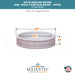 Round One-Piece Fountain Basin in Cast Stone  - Majestic Fountains