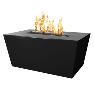 Mesa Rectangle Fire Pit in Powder Coated Metal - Majestic Fountains and More