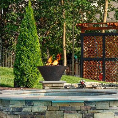 HPC Mesa Copper Fire Bowl - Majestic Fountains and More