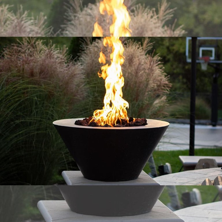 Mesa Fire Bowl in Hammered Copper by HPC. - Majestic Fountains and More