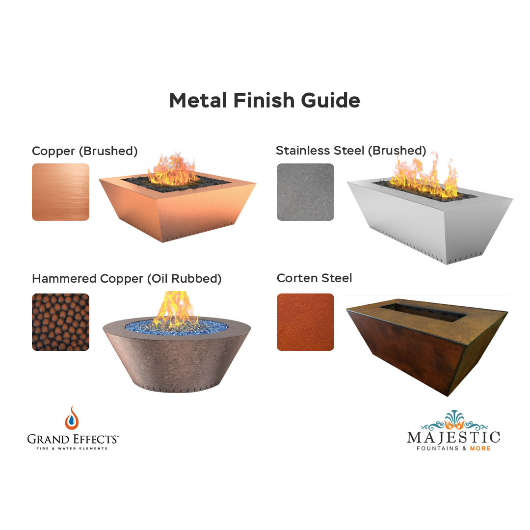 Metal Finish Guide - Majestic Fountains