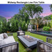 Midway Rectangle Low Fire Table by Archpot - Majestic Fountains and More.