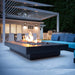 Midway Rectangle Low Fire Table in GFRC Concrete - Majestic Fountains
