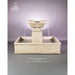 Miramar 4 way spill fountain with Square basin -1817 - Majestic Fountains