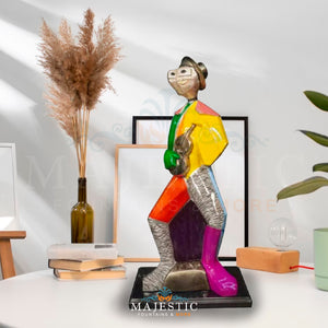 Modern Art Musician Playing Ukulele ColorSplash Table-top Sculpture - Majestic Fountains & More