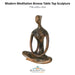 Modern Meditation Bronze Sculpture - Majestic Fountains & More